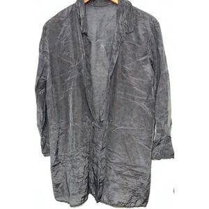 CP Shades Grey Purple Floral Print Linen Jacket Made in USA M